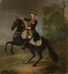 Kurt Christoph Graf von Schwerin à cheval, 1750